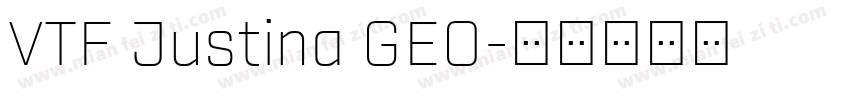 VTF Justina GEO字体转换